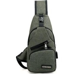 Men's Charge Bag (Army green)(polyester)