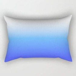 Aqua Ombre Rectangular Pillow by Designs By Sabina - Small (17" x 12")