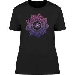Third Eye On A Colorful Mandala Tee Women's -Image by Shutterstock (Royal Blue - M)(cotton, Graphic)