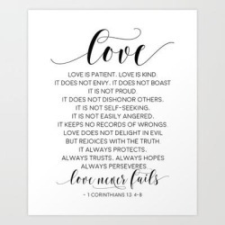 Definition Of Love, Love Is Patient Love Is Kind,love Quote,love Art,love Gift,darling Gift,love You Art Print by Typohouse - X-Small