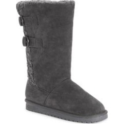 Women's Jean Bootie by MUK LUKS in Grey Dark Grey (Size 9 M) found on Bargain Bro from SwimsuitsForAll.com for USD $45.58