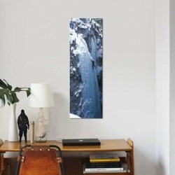 East Urban Home Ice Climber Marble Canyon Kootenay National Park British Columbia Canada by Panoramic Images in Blue/White | Wayfair