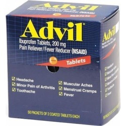 ADVIL 015489 Pain Relief,Tablet,200mg Size,PK100