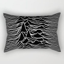 Rectangular Pillow | Joy Division - Unknown Pleasures by Hein - Small (17" x 12") - Society6