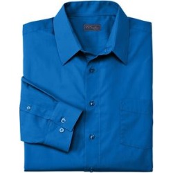 Men's Big & Tall KS Signature No Hassle® Long-Sleeve Dress Shirt by KS Signature in Royal Blue (Size 17 39/0) found on Bargain Bro from OneStopPlus for USD $44.07