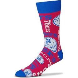 "For Bare Feet Philadelphia 76ers Wall to Crew Socks"