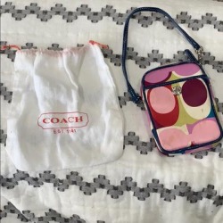 Coach Accessories | Coach Camera Wristlet | Color: White/Silver | Size: Os found on Bargain Bro Philippines from poshmark, inc. for $8.00