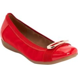 Wide Width Women's The London Flat by Comfortview in New Hot Red (Size 7 1/2 W) found on Bargain Bro from Jessica London for USD $37.99
