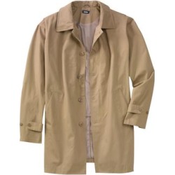 Men's Big & Tall Water-Resistant Trench Coat by KingSize in Khaki (Size 2XL) found on MODAPINS