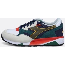 White, Navy & Red N9002 Sport Sneakers - Blue - Diadora Sneakers