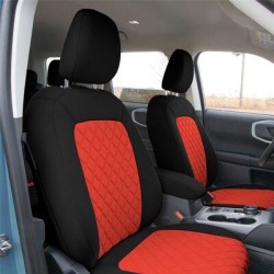 FH Group Neoprene Custom Fit Full Set Seat Covers For 2021-2022 Ford Bronco Sport Fabric in Red, Size 1.0 H x 17.0 W x 26.5 D in | Wayfair found on Bargain Bro Philippines from Wayfair for $303.99