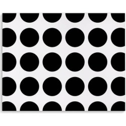Kavka Designs Fat Dot Black Black/White Canvas Art found on Bargain Bro from Overstock for USD $33.05