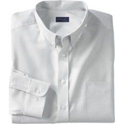Men's Big & Tall KS Signature Wrinkle-Resistant Oxford Dress Shirt by KS Signature in Light Grey (Size 17 1/2 37/8) found on Bargain Bro from OneStopPlus for USD $44.07