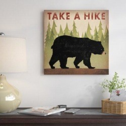 East Urban Home 'Take a Hike Textual Art on Wrapped Canvas & Fabric, Size 26.0 H x 26.0 W x 0.75 D in | Wayfair ESHM6832 34324137 found on Bargain Bro from Wayfair for USD $58.51