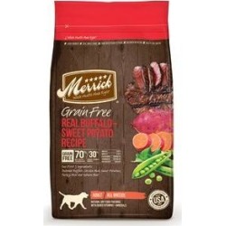 Merrick Grain Free Real Buffalo + Sweet Potato Recipe Dry Dog Food - 10 lb Bag