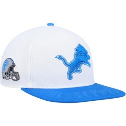 Men's Pro Standard White/Blue Detroit Lions 2Tone Snapback Hat found on Bargain Bro Philippines from nflshop.com for $39.99