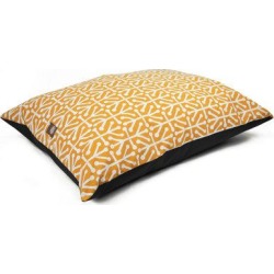 Majestic Pet Products Aruba Super Value PIllow Polyester in Yellow/Black, Size 7.0 H x 35.0 W x 28.0 D in | Wayfair 78899500016