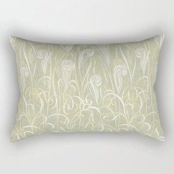 Rectangular Pillow | Winter Sage Grass by Artifactsoflife - Small (17" x 12") - Society6