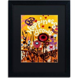 Trademark Fine Art '106' Framed Painting Print Canvas & Fabric in Black/Orange/Yellow, Size 22.75 H x 18.75 W x 0.75 D in | Wayfair found on Bargain Bro from Wayfair for USD $60.79