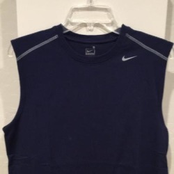 Nike Shirts | Nike Fit Pro Team Sleeveless Shirt Size S Navy | Color: Blue | Size: S found on MODAPINS
