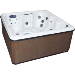 Cyanna Valley Spas 6 - Person 21 - Jet Square Plug & Play Hot Tub Plastic in Gray, Size 34.0 H x 79.0 W x 78.0 D in | Wayfair found on Bargain Bro Philippines from Wayfair for $4899.99