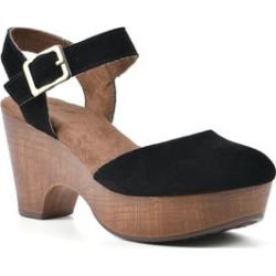 Women's Casey Dressy Sandal by White Mountain in Black Suede (Size 6 1/2 M) found on Bargain Bro from Ellos for USD $64.59
