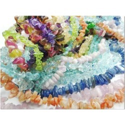 Designart "Jewelry semigem crystals beads jewellery" Stone Photographic on Wrapped Canvas