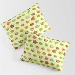 Caterpillar King Size Pillow Sham by Pikaole - STANDARD SET OF 2 - Cotton