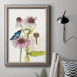 Winston Porter Floral Field Notes II - Picture Frame Painting on Canvas & Fabric in Blue/Green/Pink | Wayfair 43878532E9844B2FB0818BFA8F499CAD found on Bargain Bro from Wayfair for USD $62.31