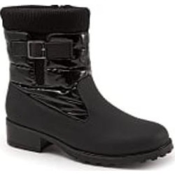 Wide Width Women's Berry Mid Boot by Trotters in Black Black (Size 7 W) found on Bargain Bro from SwimsuitsForAll.com for USD $81.28