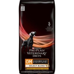 Purina Pro Plan Veterinary Diets OM Select Blend Overweight Management With Chicken Canine Formula Dry Dog Food, 32 lbs.