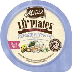 Merrick Lil' Plates Grain Free Pint-Sized Puppy Plate Small Breed Wet Puppy Food, 3.5 oz.