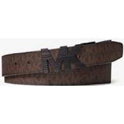 Michael Kors Reversible Logo and Leather Belt Brown One Size found on Bargain Bro from Michael Kors for USD $127.68