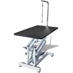 Tucker Murphy Pet™ Frithgaest Hydraulic Adjustable Pet Dog Grooming Table, Rubber, Size 69.7 H x 45.3 W x 23.6 D in | Wayfair 170230