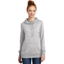 District DM493 Women's Lightweight Fleece Hoodie in Heathered Grey size XS | Cotton/Polyester Blend found on Bargain Bro Philippines from ShirtSpace for $24.54