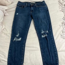 Levi's Jeans | Levis Jeans | Color: White/Cream | Size: 28 found on Bargain Bro Philippines from poshmark, inc. for $25.00