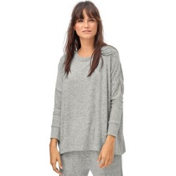 Plus Size Women's Knit Lounge Top by ellos in Marled Grey (Size 10/12) found on Bargain Bro from Ellos for USD $25.49