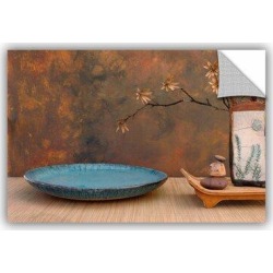 ArtWall Zen Still Life by Elena Ray Removable Wall Decal Canvas/Fabric in Blue/Brown, Size 12.0 H x 18.0 W in | Wayfair 0ray024a1218p found on Bargain Bro from Wayfair for USD $20.51