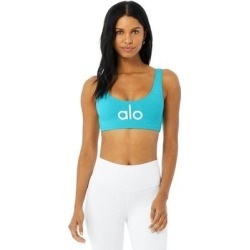 Alo Yoga Ambient Logo Bra - Blue - Alo Yoga Lingerie