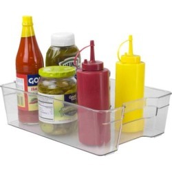 Multi-Purpose Plastic Fridge Bin, Clear
