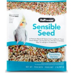 ZuPreem Sensible Seed Bird Food for Medium Birds, 2 lbs.