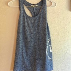 Victoria's Secret Tops | Blue Muscle Tank Top | Color: Blue | Size: S found on Bargain Bro from poshmark, inc. for USD $11.40