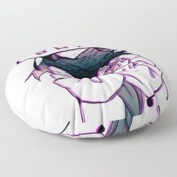 Confession - Sad Japanese Anime Aesthetic Floor Pillow by Poser_boy - ROUND - 30" x 30"