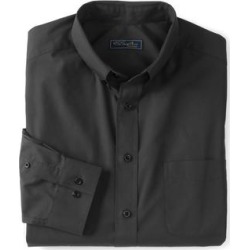 Men's Big & Tall KS Signature No Hassle® Long-Sleeve Button-Down Collar Dress Shirt by KS Signature in Black (Size 24 35/6) found on Bargain Bro from OneStopPlus for USD $44.07