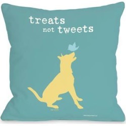 Treats Not Tweets Pillow by Dog is Good