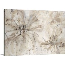 Winston Porter 'Milk & Honey Floral' Angelinamarie Painting Print in White, Size 8.0 H x 12.0 W x 1.5 D in | Wayfair found on Bargain Bro from Wayfair for USD $28.11