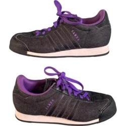 Adidas Shoes | Adidas Originals Samoa Sneakers - Size 6.5, Blackpurple | Color: Black/Purple | Size: 6.5