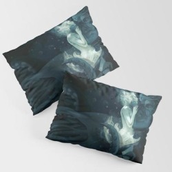 King Squid King Size Pillow Sham by Kittrose - STANDARD SET OF 2 - Cotton