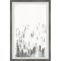 The Holiday Aisle® 'Snowy Fir Trees' Framed Print Paper in White, Size 36.0 H x 24.0 W x 1.5 D in | Wayfair 9A86737BAF37472C97E987AA7E349439 found on Bargain Bro from Wayfair for USD $136.79