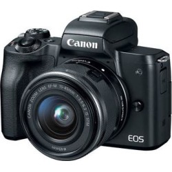 Canon EOS M50 Mirrorless Digital Camera with 15-45mm Lens (Black) 2680C011